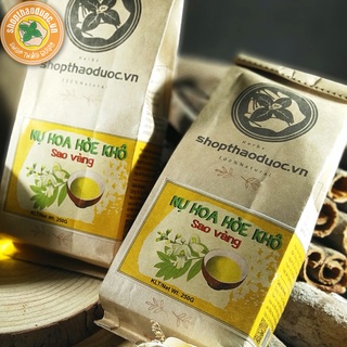 Combo 2 gói 250g - Trà hoa hòe khô đã sao vàng - Quà tặng cho người cao tuổi - Giúp dễ ngủ, an thần, hạ huyết áp