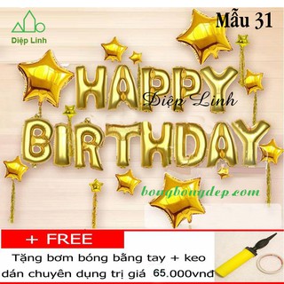 Sét bong bóng sinh nhật trang trí nhiều mẫu