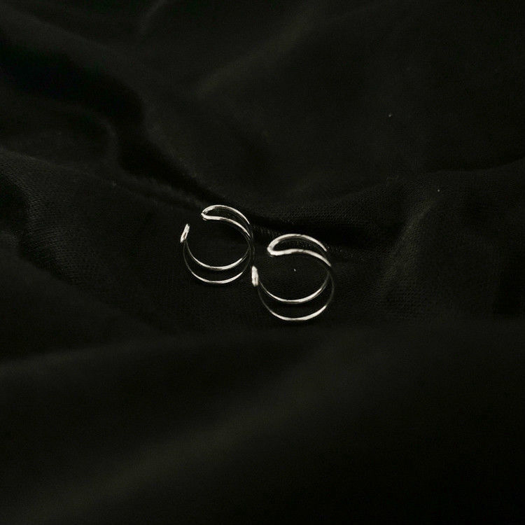 Bông tai dạng kẹp đơn giản cá tính phong cách Hàn Quốc