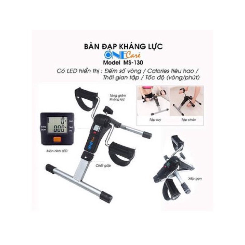 Bàn đạp kháng lực tập chân có đồng hồ