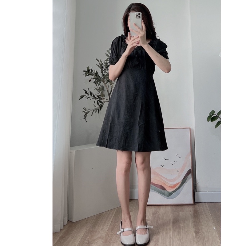 Váy đũi trễ vai 4 màu 1005