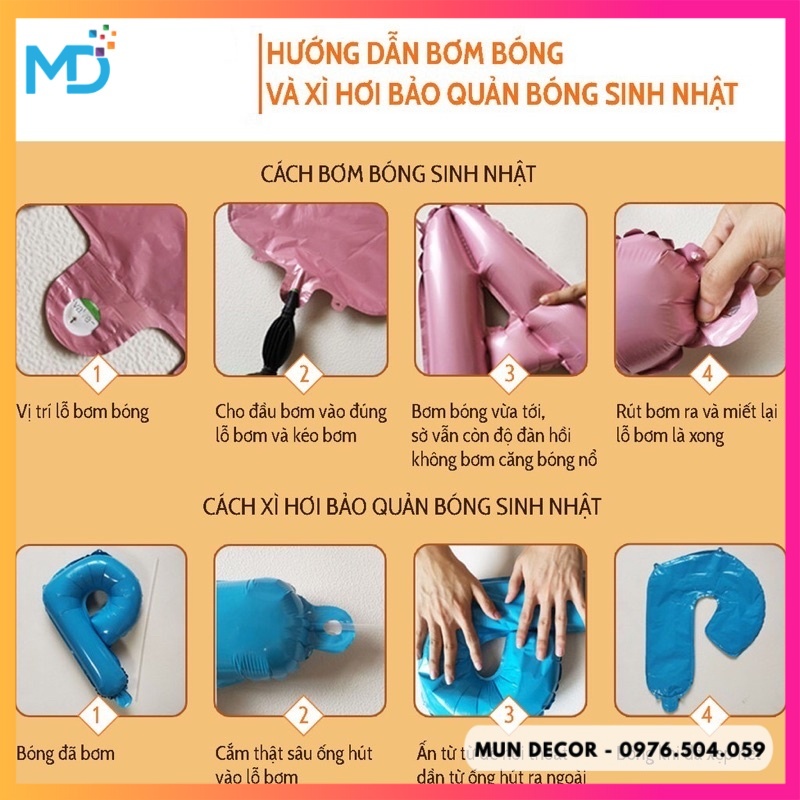 Combo Set Trang Trí Sinh Nhật Cho Bé Trai Bé Gái Kèm Rèm Kim Tuyến ( Tặng kèm bơm keo )