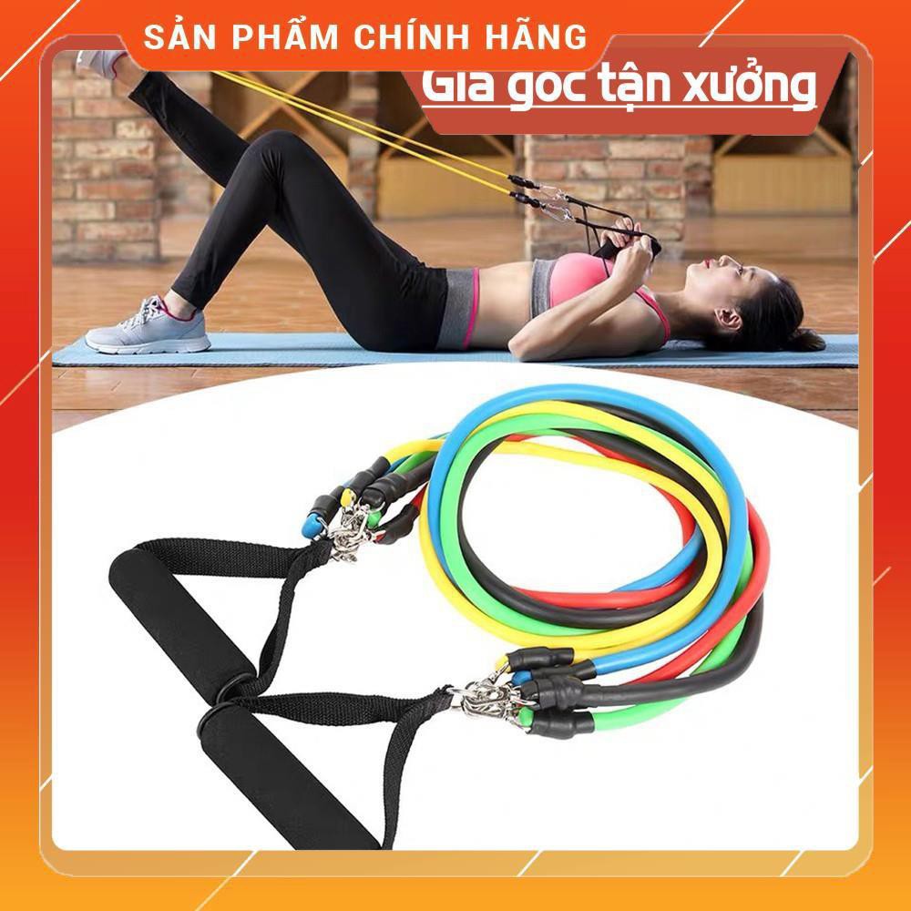 &lt;FREESHIP&gt; Bộ 5 dây tập Gym toàn thân đa năng - Tập gym mọi lúc mọi nơi