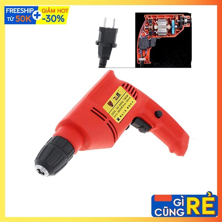 Máy Khoan Điện Cầm Tay, Khoan Tường, Gỗ, Thép Đa Năng
