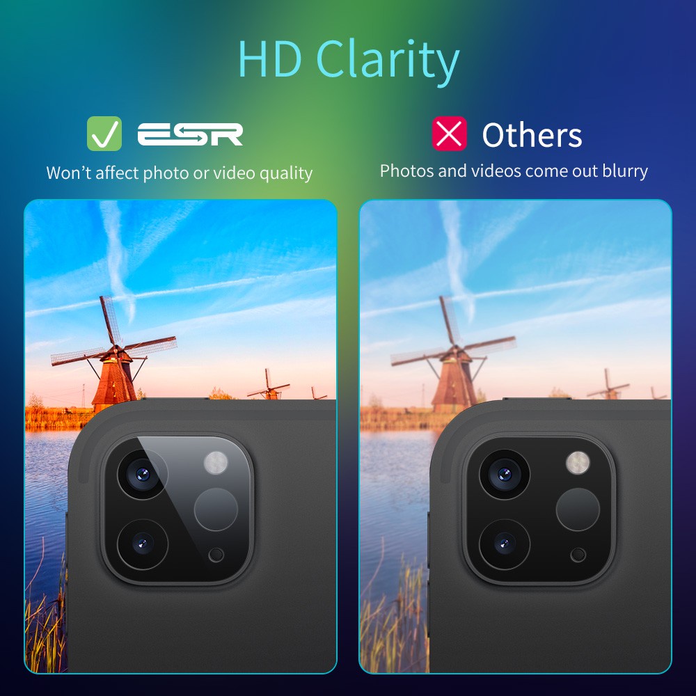 Set 2 miếng dán bảo vệ ống kính camera ESR cho ipad pro 2020 ipad pro 11 ipad pro 12.9