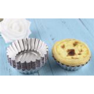 Khuôn bánh tart nhôm viền hoa