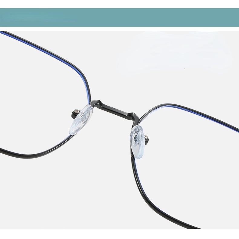 Kính Cận 100-600 Độ Gọng Kim Loại Chống Ánh Sáng Xanh Thời Trang 2022