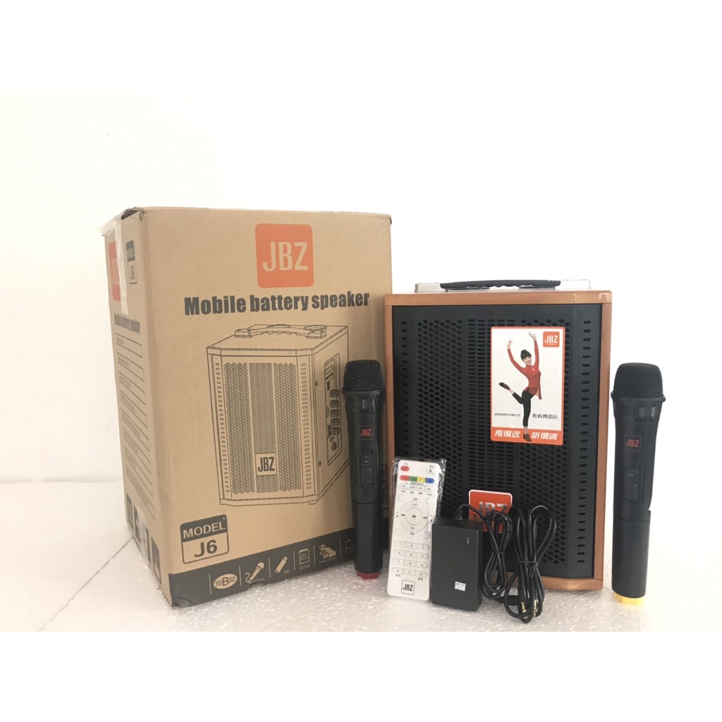 Loa kéo Bass 15cm, 150W kèm 2 tay micro