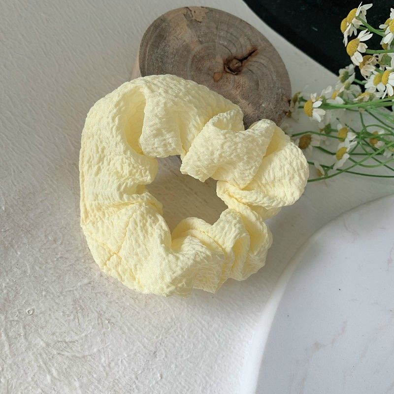 TN Dây Buộc Tóc Cỡ Lớn Màu Trơn Xinh Xắn Cho Bạn Gái
