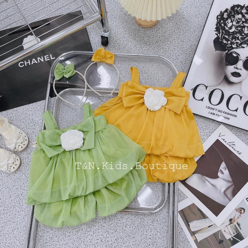 Quần áo trẻ em, bộ bé gái, size 6-18kg