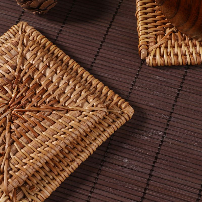 Tấm Lót Ly Bằng Mây Đan Thủ Công Độc Đáo
