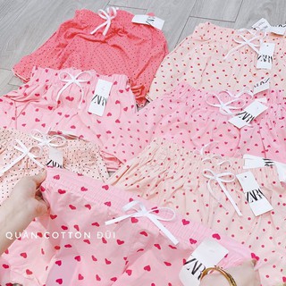 Quần short cotton HỒNG SIÊU MÁT