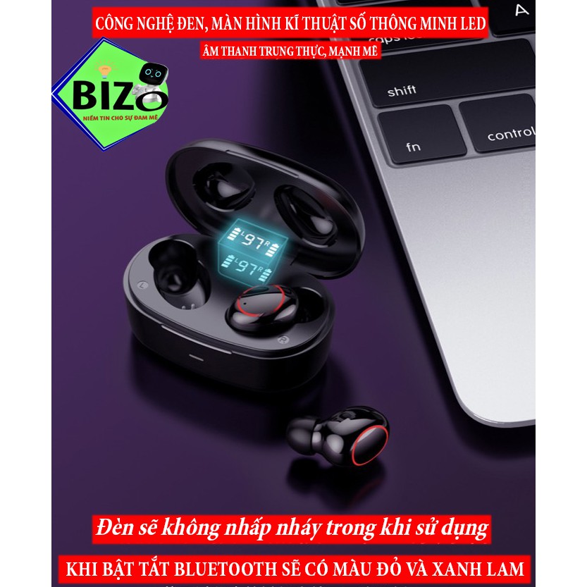 (SIÊU PHẨM CAO CẤP 2020) TAI NGHE KHÔNG DÂY, TAI NGHE BLUETOOTH 5.1 MÀN HÌNH LED + ÂM THANH 9D | BigBuy360 - bigbuy360.vn