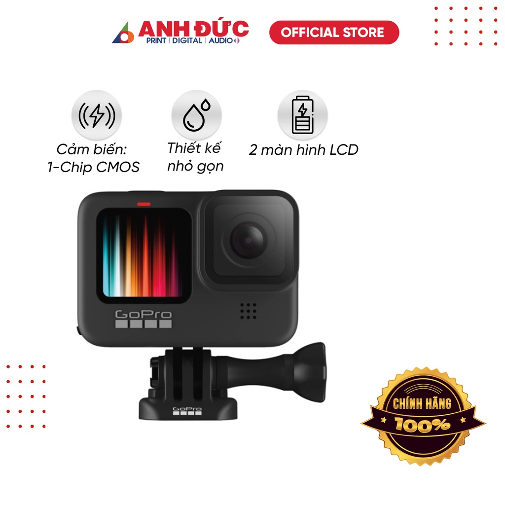 Máy quay hành trình Gopro Hero 9 Chính hãng, bảo hành 12 tháng toàn quốc