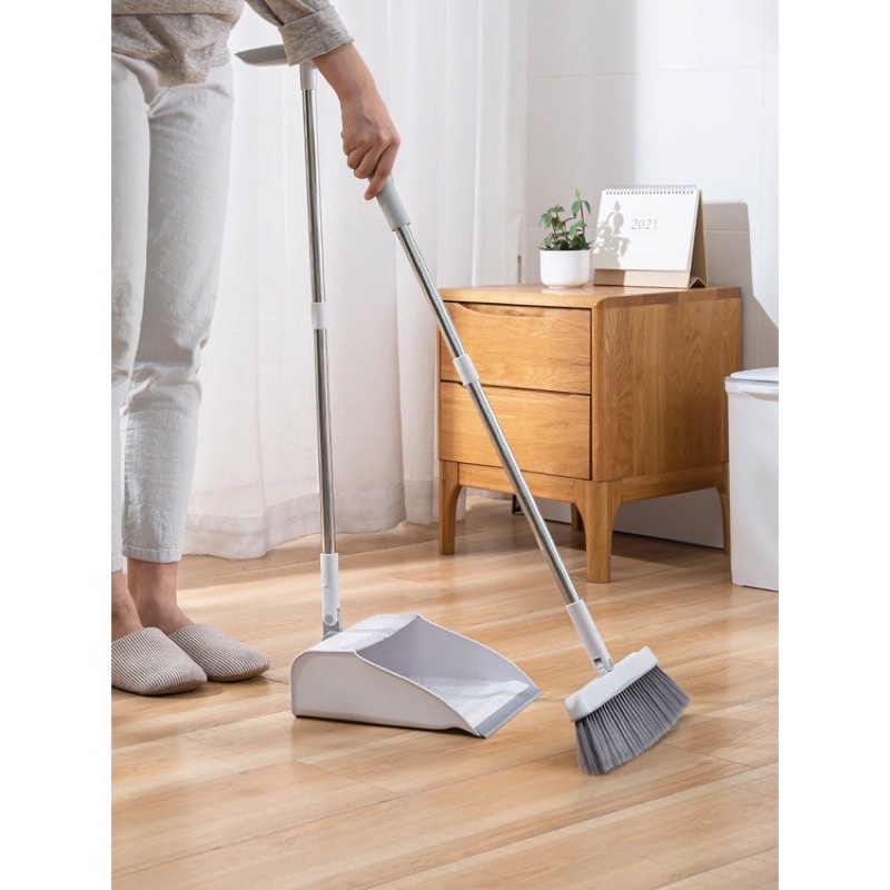Chổi quét nhà kèm gầu hót rác b52shop Chổi nhựa quét nước thông minh