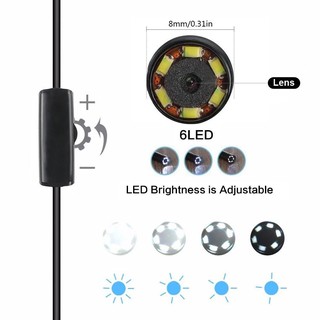 CAMERA NỘI SOI PHÁT WIFI HD 8mm Dài 1M