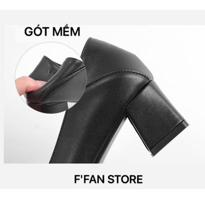 Cao Gót Công Sở Văn Phòng Nữ Tiếp Viên Hàng Không Gót Vuông FFAN STORE 😌