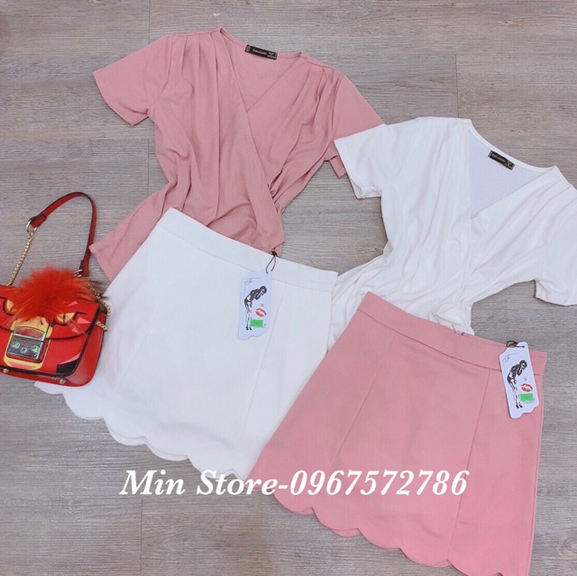 Áo cotton vạt chéo