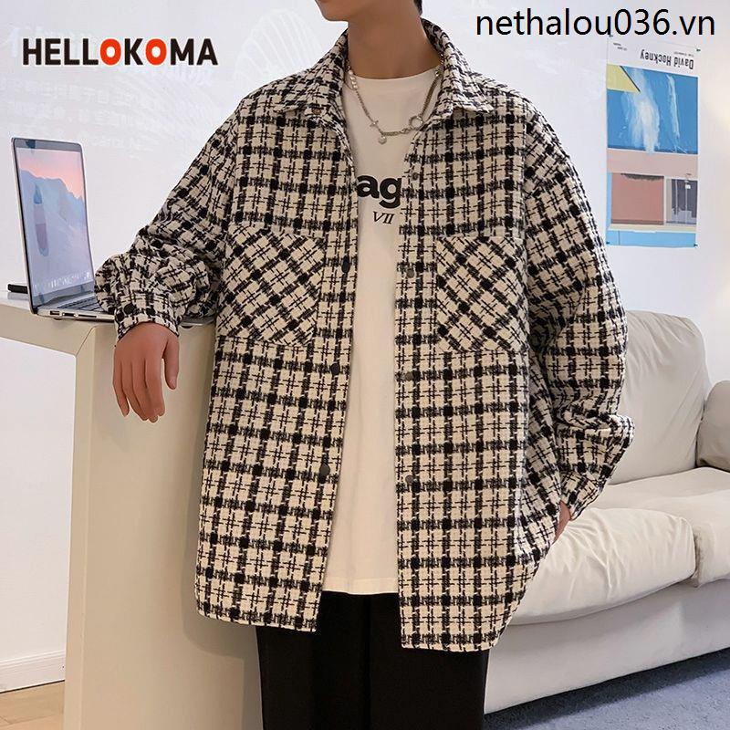 Áo Khoác Sơ Mi Hello KOMA Nhẹ Phong Cách Pháp Thời Trang Xuân Thu Cao Cấp Cho Cặp Đôi