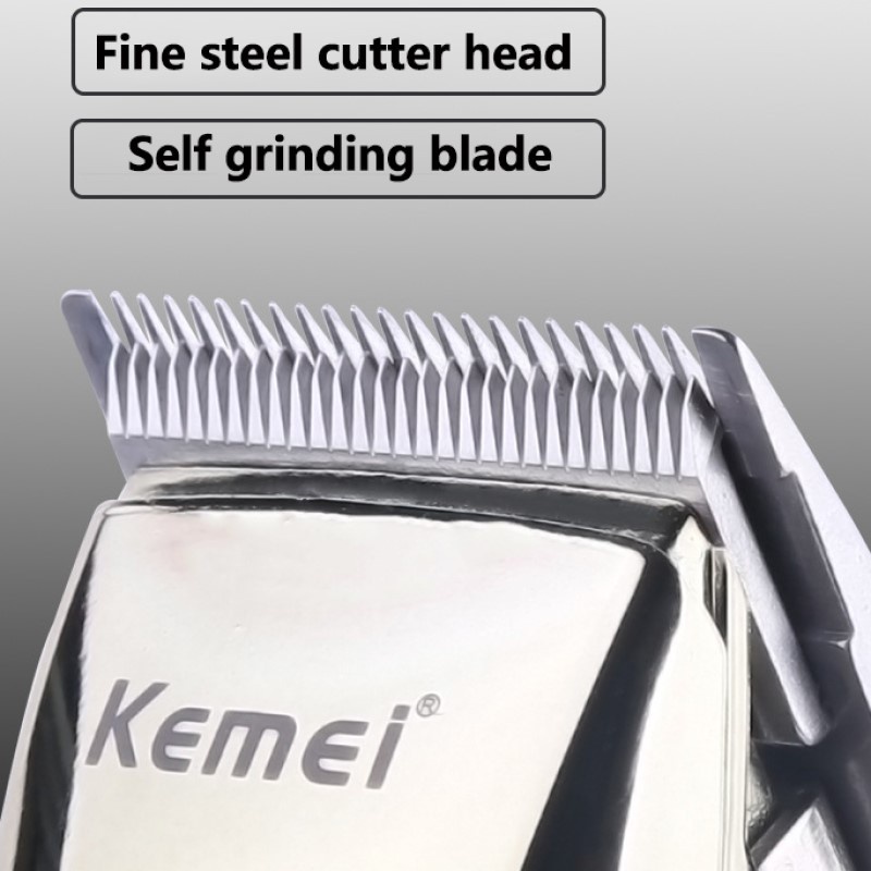 Tông Đơ Cắt Tóc Chuyên Nghiệp Kemei KM-1896 Không Lõi Có Màn Hình LED Sạc Lại Được Cho Nam
