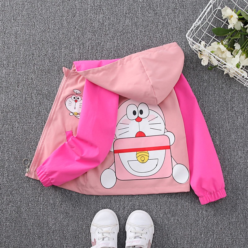 Áo Hoodie In Hình Doraemon Dễ Thương Cho Bé