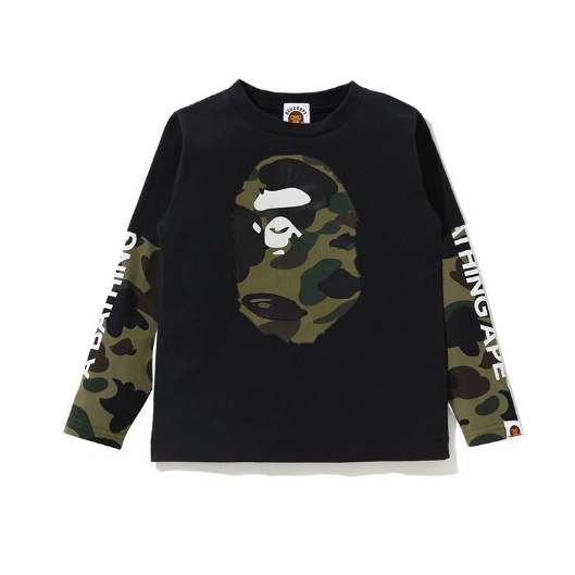 BAPE Áo Nỉ Cổ Tròn Họa Tiết Rằn Ri / Cá Mập Phong Cách Mới Thời Trang Unisex