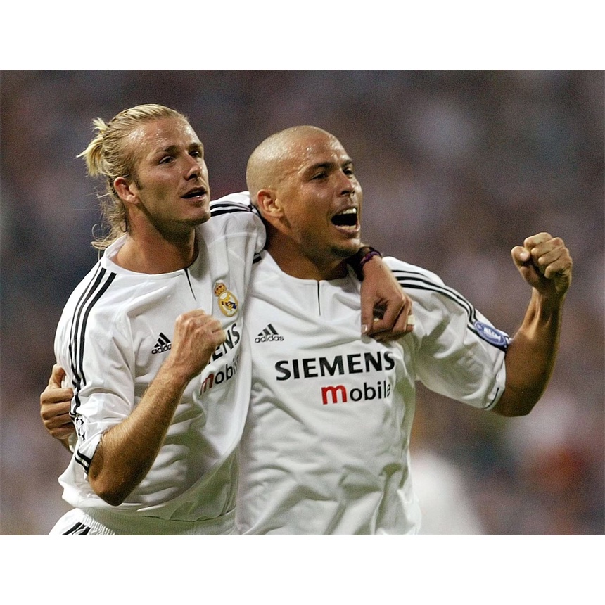 Áo Thun Số 23 S-XXL Câu Lạc Bộ Real Madrid Home 03 04 2003 2004