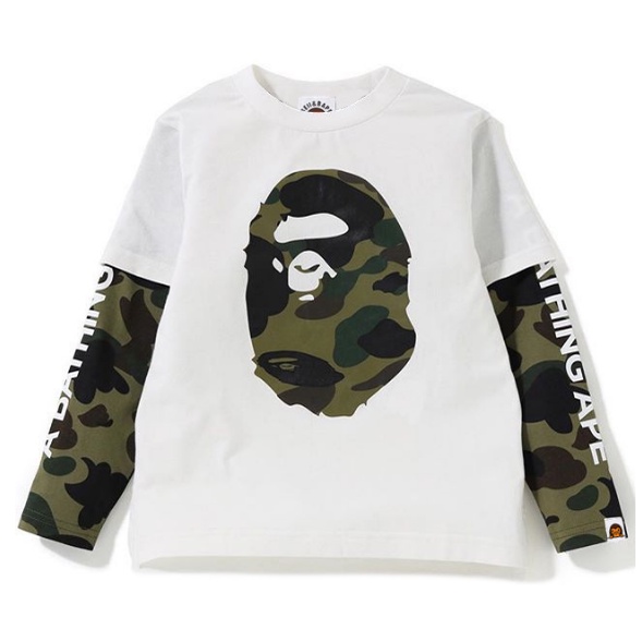 BAPE Áo Nỉ Cổ Tròn Họa Tiết Rằn Ri / Cá Mập Phong Cách Mới Thời Trang Unisex