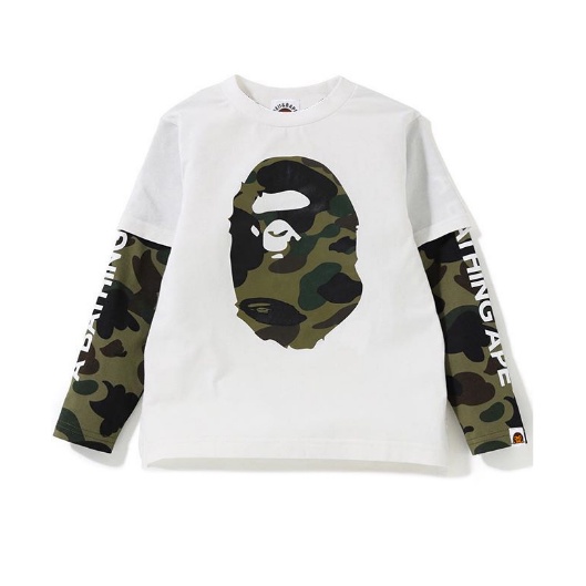 BAPE Áo Nỉ Cổ Tròn Họa Tiết Rằn Ri / Cá Mập Phong Cách Mới Thời Trang Unisex