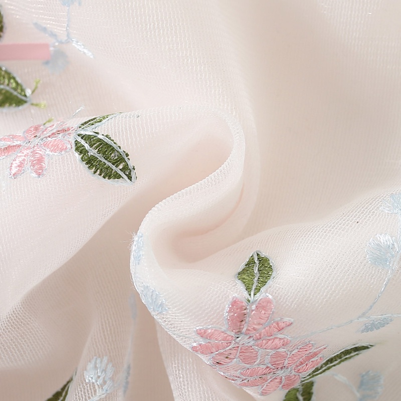 Đầm Phối Lưới Thêu Hoa Xinh Xắn Thời Trang Mùa Hè Cho Bé Gái