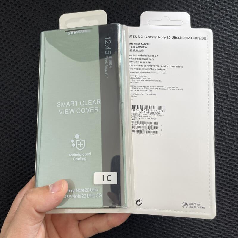 Ốp Điện Thoại Nắp Lật Tráng Gương Thông Minh Cho Samsung Galaxy Note 20 / Note20 Ultra 5G 5G