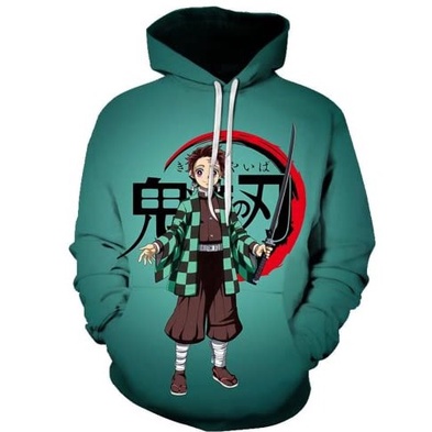 Áo Hoodie In Họa Tiết 3D Demon Slayer Tokitou Muichirou Mới Cho Nam Và Nữ