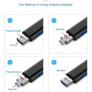 Đầu Đọc Thẻ Nhớ Micro SD TF Micro SD Tốc Độ Cao 1 Cổng USB 3.1 OTG