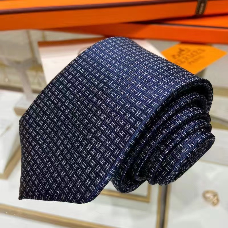 Cà Vạt Lụa 100% Sang Trọng New_HERMES M3664