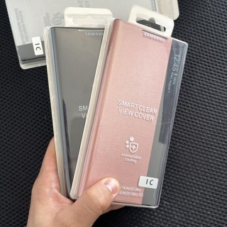 Ốp điện thoại nắp lật mặt gương thông minh cho samsung note 20 ultra 5g note20 ef-zn985