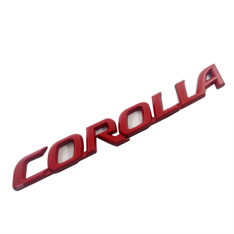 1 x Miếng Dán Logo Chữ Corolla Bằng Kim Loại Trang Trí Xe Hơi TOYOTA Corolla