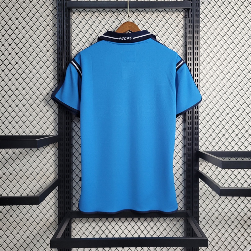 Áo Thun Bóng Đá Manchester City 2001-2002 Phong Cách Vintage