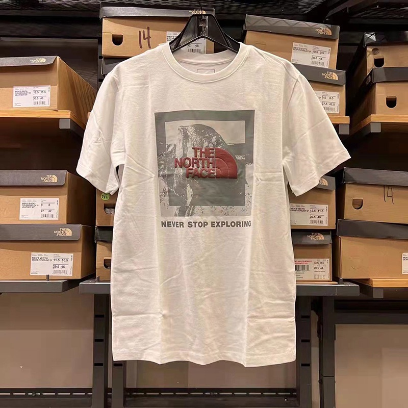 Áo Thun Nam Tay Ngắn Cổ Tròn In Chữ THE NORTH FACE Trẻ Trung Mới
