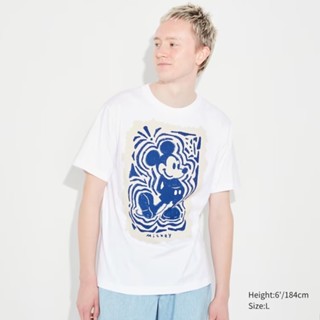 Áo Thun Uniqlo Ngắn Tay Thoáng Khí In Họa Tiết Hoạt Hình Cho Nam Nữ