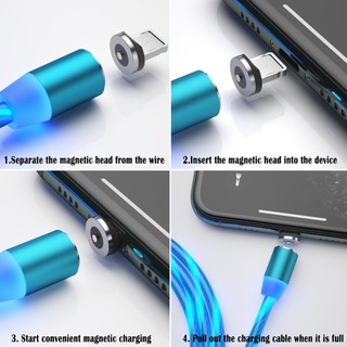 Dây Cáp Sạc Từ Tính Dài 1M 2M Cho Micro USB Type C IOS