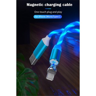 Dây Cáp Sạc Từ Tính Dài 1M 2M Cho Micro USB Type C IOS