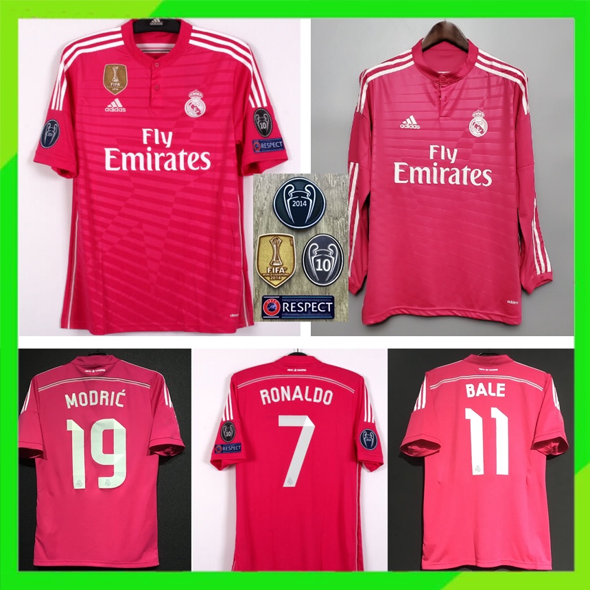 Áo Thun Bóng Đá Real Madrid Mùa Giải 2014 2015 14 / 15 Số 11 RONALDO 7 MODRIC 19