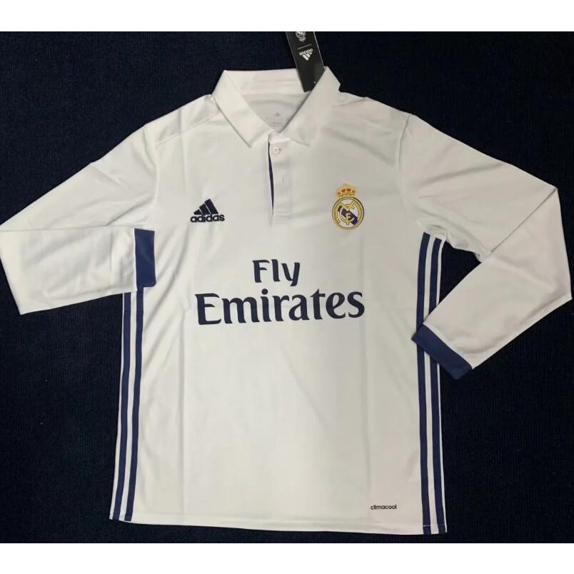 Áo Bóng Đá Tay Dài Kiểu Real Madrid 2014 2015 2016 Phiên Bản Quạt Ronaldo 2017 2018 2019