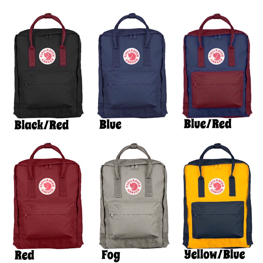 🎉PROMO🎉🍒💯 Kanken Chính Hãng Kanken Cổ Điển Và Mini 34 Màu Chính Hãng Từ Fjallraven, Ba Lô Đi Học