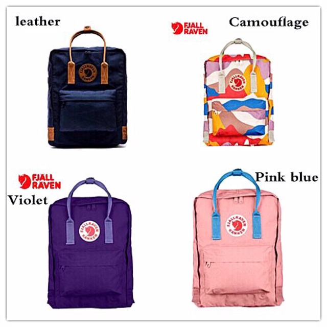 🎉PROMO🎉🍒💯 Kanken Chính Hãng Kanken Cổ Điển Và Mini 34 Màu Chính Hãng Từ Fjallraven, Ba Lô Đi Học