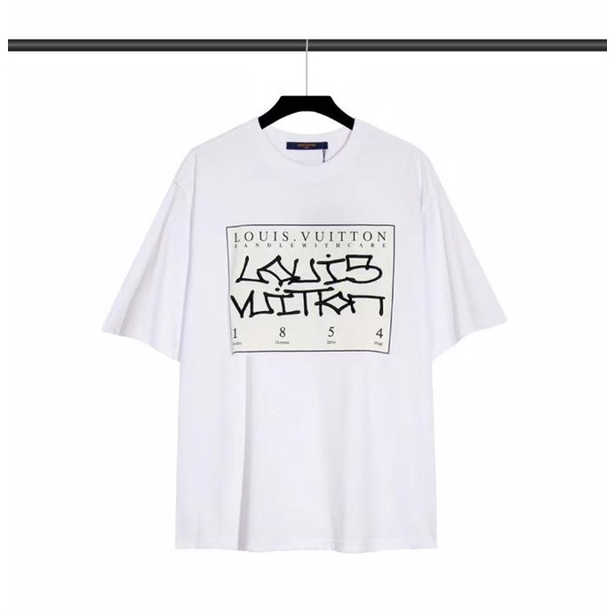 Hàng Có Sẵn Mới Áo Thun Cotton Nguyên Chất Tay Ngắn Dáng Rộng Thêu Ba Chiều + Tay Áo Ngược + Nhãn Hiệu Đảo Ngược Bảo Vệ Môi Tr