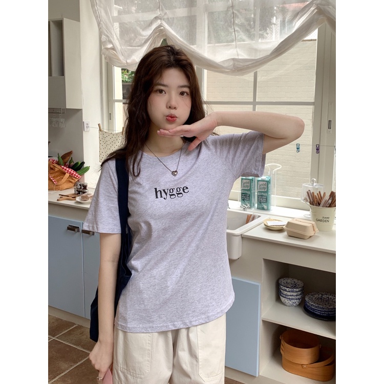 Áo Thun Cổ Tròn Ngắn Tay In Chữ Thời Trang Mùa Hè Kiểu Mới 63864