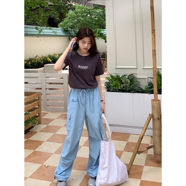 Áo Thun Cổ Tròn Ngắn Tay In Chữ Thời Trang Mùa Hè Kiểu Mới 63864