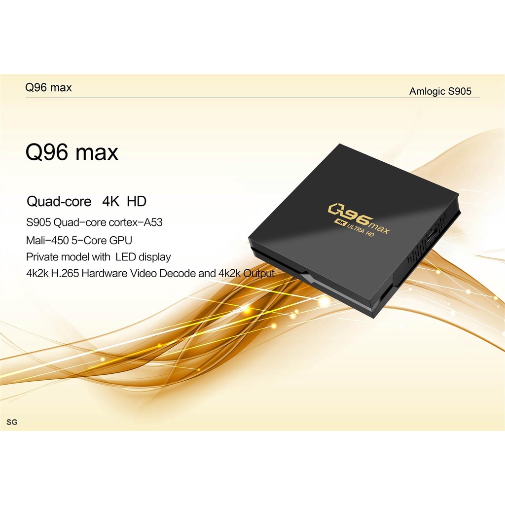 Đầu TV Box Q96 MAX 2023 2.4G WIFI 8GB + 128GB 4K H.265 ChấT LượNg Cao S905L2 KèM Phụ KiệN