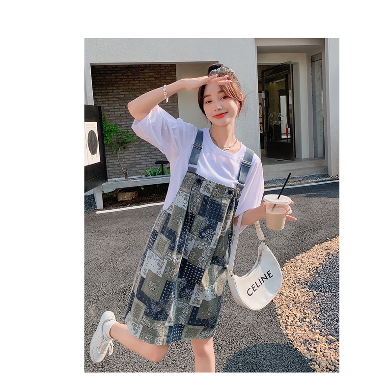 [Hàng Có Sẵn Giao Hàng Nhanh] Đầm Hai Mảnh Dáng Rộng Phong Cách Hàn Quốc Thiết Kế Mới Mùa Hè 2023